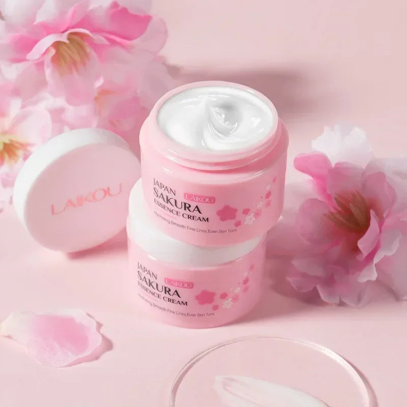 LAIKOU Sakura Crème Hydratante, Éclaircissante et Nourrissante