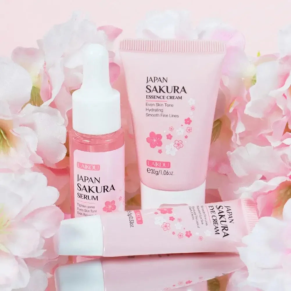 Coffret de soins du visage Sakura (3 pièces)